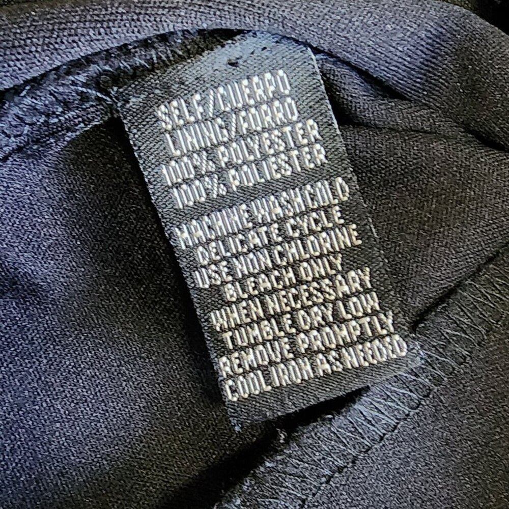 Connected Apparel Solid All Black Spaghetti Strap… - image 7